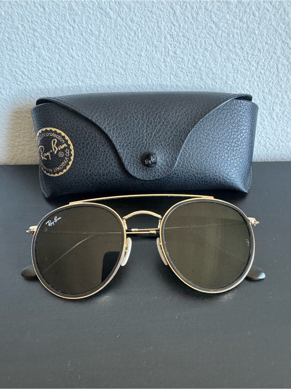 Ray-Ban Double-Bridge Round Sunglasses